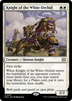 MTG March of the Machine Commander - Knight of the White Orchid - Image 1