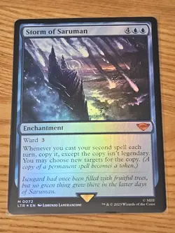 MTG Foil 1X Storm of Saruman X1 Lord of the Rings: Tales of Middle Earth Magic - - Image 1