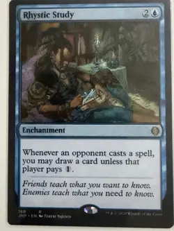 MTG Rhystic Study #169 - Jumpstart - NM - Image 1