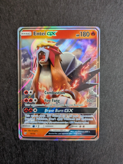 Entei GX 10/73 Shining Legends Holo Pokemon Card 2017 NM - Image 1