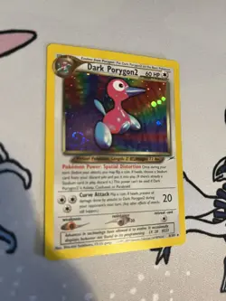 Pokemon Card Dark Porygon2 8/105 Neo Destiny Holo Rare LP with Swirl - Image 1
