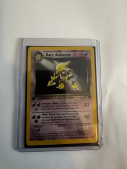 Dark Alakazam 1/82 1st Edition Holo Rare Team Rocket Pokemon Card - Image 1