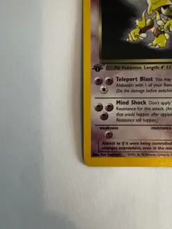 Dark Alakazam 1/82 1st Edition Holo Rare Team Rocket Pokemon Card - Image 3