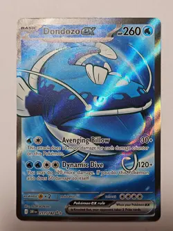 Pokemon Dondozo ex Full Art 211/182 DRI Destined Rivals LP - Image 1