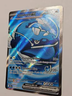 Pokemon Dondozo ex Full Art 211/182 DRI Destined Rivals LP - Image 2