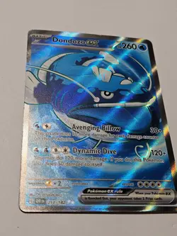Pokemon Dondozo ex Full Art 211/182 DRI Destined Rivals LP - Image 4