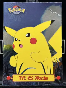1999 - Topps Pokemon TV series - #TV2 Pikachu #25 - Blue Label - Holo - LP - Image 3