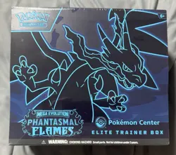 Phantasmal Flames Pokemon Center ETB Elite Trainer Box Sealed - Image 1