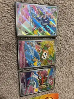 Pokemon TCG First Partner Illustration Collection Series 1 Gen 7 Starters Set - Image 2