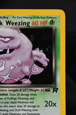 Dark Weezing 14/82 LP Team Rocket Holo Unlimited Pokemon TCG - Image 3