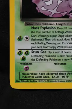 Dark Weezing 14/82 LP Team Rocket Holo Unlimited Pokemon TCG - Image 5