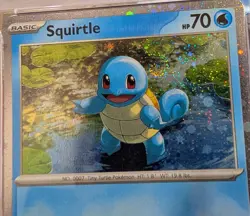 2023 POKEMON SVP EN-SV BLACK STAR PROMO 151 POSTER COL #048 SQUIRTLE PSA 9 SWIRL - Image 3