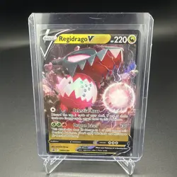 Pokemon TCG Regidrago v SWSH281 Black Star Promo Crown Zenith NM - Image 1