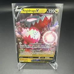 Pokemon TCG Regidrago v SWSH281 Black Star Promo Crown Zenith NM - Image 3