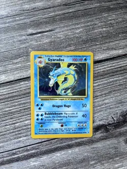 Pokemon Gyarados 6/102, Near Mint Holo WOTC LP/NM - Image 1