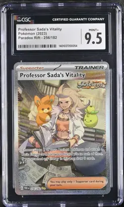 Pokemon TCG Professor Sadas Vitality CGC Grade 9.5 Mint+ Paradox Rift 256/182 - Image 1