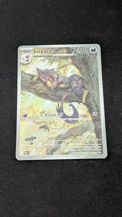 Pokemon TCG Liepard 137/086 White Flare Illustration Rare Mint Condition - Image 1