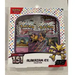 Pokemon Scarlet & Violet 151 Alakazam ex Box Booster Promo 2023 English - Image 1