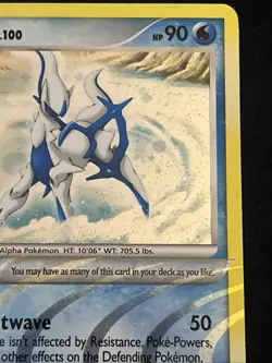 Pokemon TCG Arceus AR4 Arceus Holo (Water) NM - Image 2