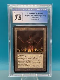 MTG Colossus Of Sardia Antiquities Uncommon CGC 7.5 - Image 1