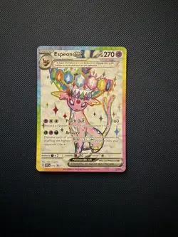 Pokemon TCG Prismatic Evolutions Espeon ex 175 Black Star Promo - Image 1