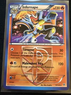Infernape Full Holo 17/135 Pokemon Plasma Storm - Image 1
