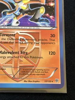 Infernape Full Holo 17/135 Pokemon Plasma Storm - Image 3