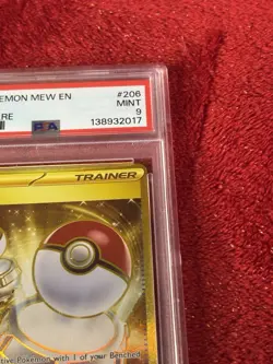 2023 POKEMON 151 MEW EN SWITCH #206 HYPER RARE PSA 9 - Image 2