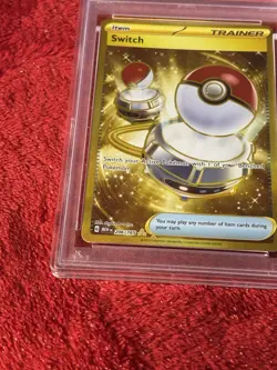 2023 POKEMON 151 MEW EN SWITCH #206 HYPER RARE PSA 9 - Image 4