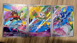 Rowlet, Litten, and Popplio First Partner Promos - MEP 043, 044, 045 Pokemon TCG - Image 1