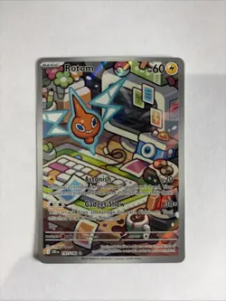 Pokemon TCG Rotom 197/182 Destined Rivals Full Art Illustration Rare Holo - Image 1
