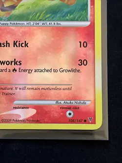 Pokemon TCG Growlithe Reverse Holo 108/147 Supreme Victors - Image 3