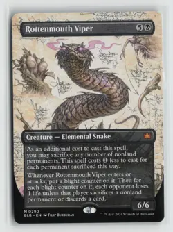 Rottenmouth Viper 0290 Borderless Bloomburrow BLB MTG Magic - Image 1
