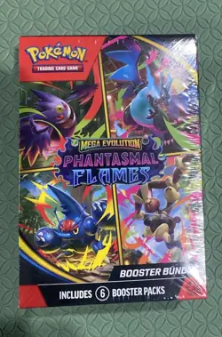 Pokemon Mega Evolution Phantasmal Flames Booster Bundle- Factory Sealed - Image 1