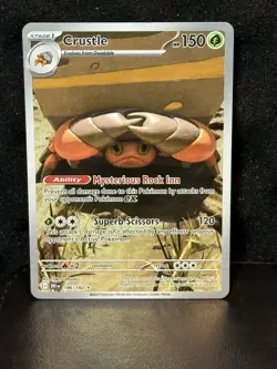 Crustle 186/182 Illustration Rare Destined Rivals Pokemon NM - Image 1
