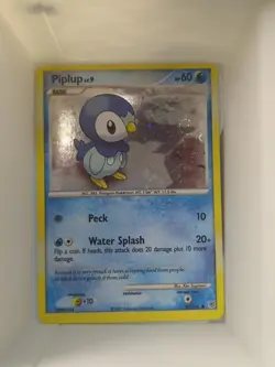 Piplup 93/130 - Cosmos Holo- Pokemon Diamond & Pearl W/ Swirl - Image 1