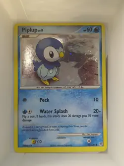 Piplup 93/130 - Cosmos Holo- Pokemon Diamond & Pearl W/ Swirl - Image 2