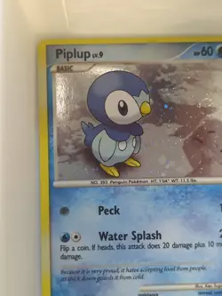 Piplup 93/130 - Cosmos Holo- Pokemon Diamond & Pearl W/ Swirl - Image 3