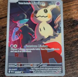 Pokemon TCG Team Rocket's Mimikyu ASC 238/217 Basic Psychic 60 HP - Image 1