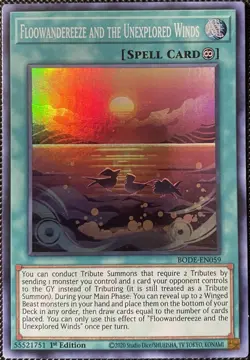 Floowandereeze and the Unexplored Winds BODE-EN059 Burst of Destiny 1st Yugioh - Image 1