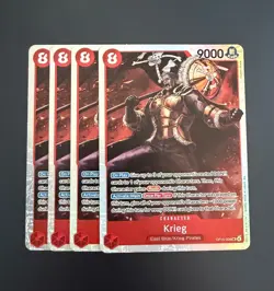 One Piece - Krieg OP15-008 Foil Playset (x4) Adventure on Kami's Island NM - Image 1
