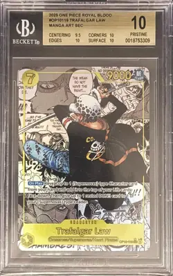 Trafalgar Law OP10-119 Manga Art Sec Royal Blood One Piece BGS10 - Image 1