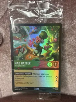 Disney Lorcana TCG - 16/D23 Mad Hatter - Unruly Eccentric - Foil Card - Image 1