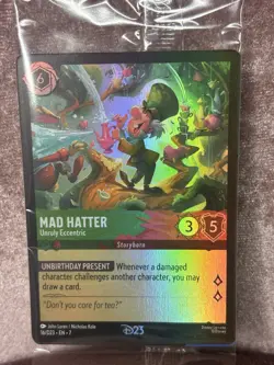 Disney Lorcana TCG - 16/D23 Mad Hatter - Unruly Eccentric - Foil Card - Image 2