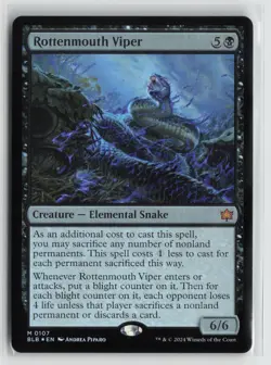 Rottenmouth Viper 0107 Foil Bloomburrow BLB MTG Magic - Image 1