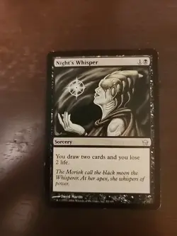 MTG Magic the Gathering Night's Whistper Uncommon Fifth Dawn LP - Image 1
