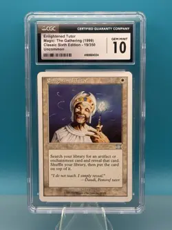 MTG Enlightened Tutor Classic Sixth Edition Uncommon CGC 10 - Image 1