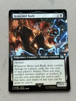 Reno and Rude (Extended Art) Foil #450 FIN Final Fantasy MTG - NM / Unplayed - Image 1