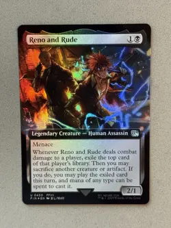Reno and Rude (Extended Art) Foil #450 FIN Final Fantasy MTG - NM / Unplayed - Image 3