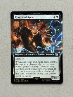 Reno and Rude (Extended Art) Foil #450 FIN Final Fantasy MTG - NM / Unplayed - Image 4